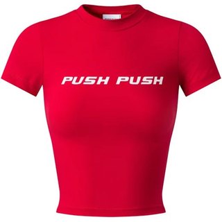 PUSH PUSH PWR BABY TEE 女版 短T (紅色) 化學原宿