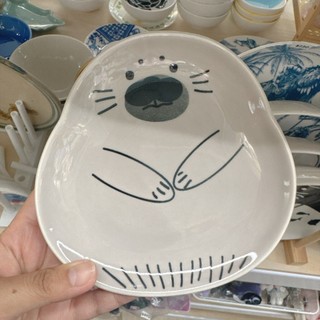 【 Flyer的旅行箱】全新 日本帶回 海豹平盤/盤子/餐具/食器