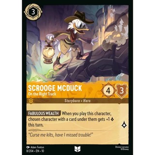 【桌遊帝國】迪士尼 Lorcana 十彈 008 Scrooge McDuck - On the Right Track