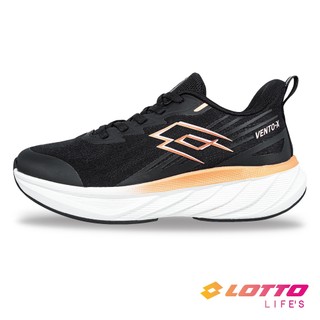 LOTTO 樂得 慢跑鞋 VENTO-X 緩震跑鞋 透氣 輕量 耐磨 Q彈 寬楦 女款 黑/玫瑰金 LT6AWR6660
