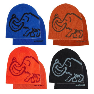 MAMMUT 長毛象 Mammut Logo Beanie 針織毛帽 保暖 正反兩用 119102340