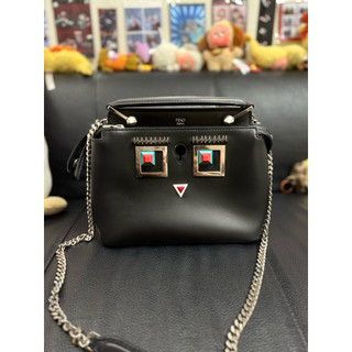 二手 Fendi DOT COM LEATHER CROSSBODY BAG