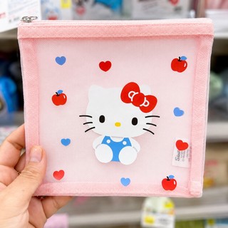 三麗鷗 Hello Kitty 方形網格收納袋 收納包 구 韓國大創代購