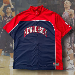 New Jersey Nets 00’s Warm Up Shirts Nike 籃網隊 熱身衣 NBA 球衣 古著
