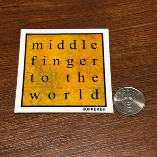 2019 S/S Supreme middle finger to the world sticker貼紙