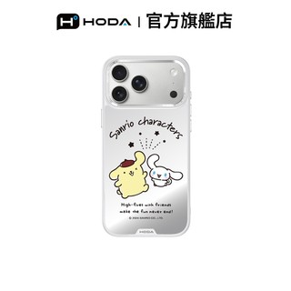 HODA iPhone 18 / 17 / 16 系列布丁狗遇見大耳狗｜Sanrio 三麗鷗 MagSafe 幻石手機殼