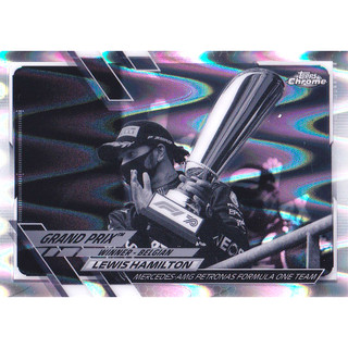 Lewis Hamilton 黑白熔岩亮 2021 Topps Chrome Formula 1 F1 賓士車手卡
