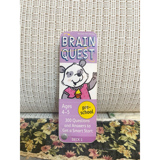 正版兒童英文Brain Quest DECK 1-英文學習桌遊