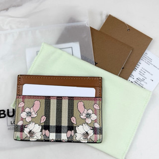 【二手極新🌸廢包必備卡夾】 ✦Burberry 8067160 PVC格紋 花卉 卡夾