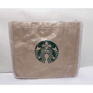 STARBUCKS 星巴克 棉麻材質 環保手提包 托特包 全新