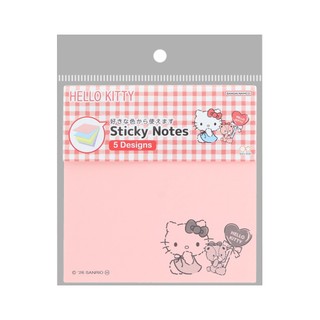 日本 sun-star 三麗鷗 Hello Kitty & Tiny Chum 五色便利貼/ 紅 eslite誠品