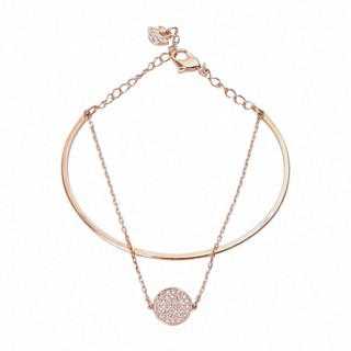 【SWAROVSKI施華洛世奇】Sublima 水晶橢圓形手鐲(玫瑰金)