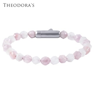 【THEODORA'S】月色療癒｜紫鋰輝白月光礦石手鍊 女款【希奧朵拉】