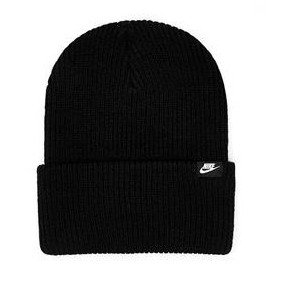 Nike 毛帽 Peak Futura Beanie 毛帽 經典勾勾 男 女 保暖 出國 黑 HF0326010