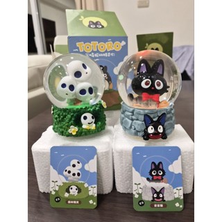[宮崎駿盲盒] 燈光音樂水晶球 宮崎駿的精靈們盲盒 森林精靈現貨 附盒子、電池和小卡 （原包裝盒子已拆 ）