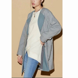 48)全新Sisjeans 格紋質感長版西裝外套 M-L皆可穿