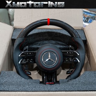 XM碳纖維精品 Benz 碳纖維 新款蜻蜓方向盤 卡夢方向盤
