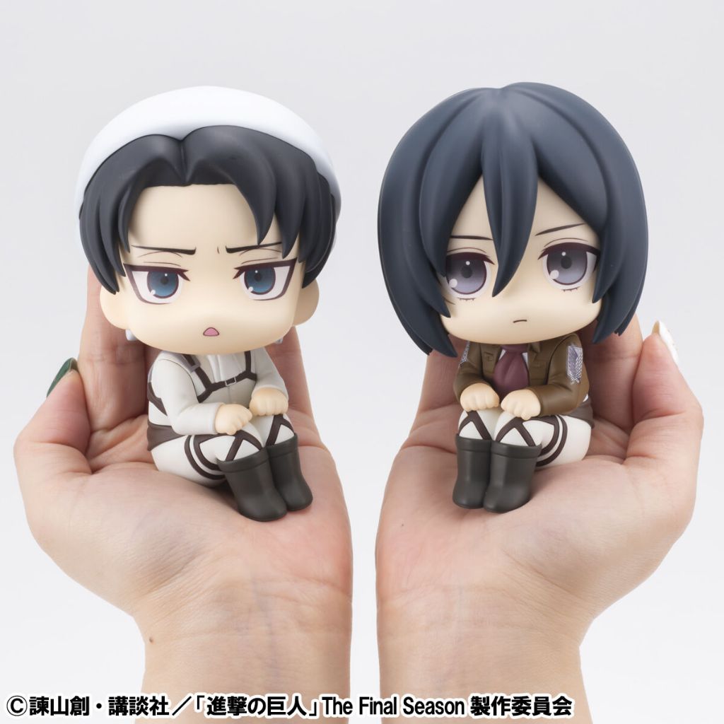☆ JB _TOYS ☆【限定特典】日版 進擊的巨人 LOOKUP 抬頭娃娃 里維·阿卡曼 掃除＆米卡莎·阿卡曼 套組