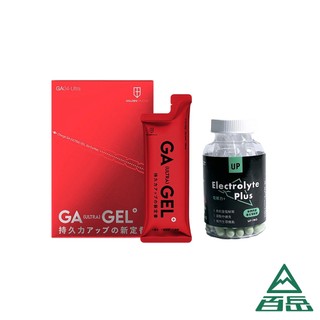 【GA黃金甲】大紅膠ULTRA能量膠10包/盒 +【UP】電解力Plus+膠囊 組合【士林百嶽】