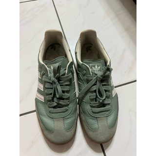 adidas original samba 草綠23.5cm 二手