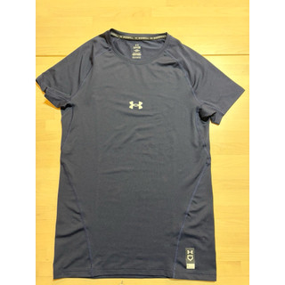 正版 Under Armour UA Baseball HeatGear 系列的短袖機能壓縮上衣 深藍色