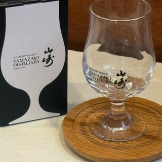 [酒廠限定] 山崎品酒杯+山崎杯墊組
