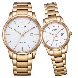 CITIZEN 星辰 PAIR 光動能經典三針 情侶對錶 手錶 (EW2313-93A/BM6973-97A)