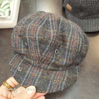 $350 *KANGOL 毛尼 帽子 紅藍灰色 千島紋 學院風 報童帽