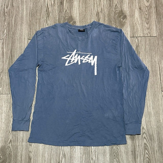 Stussy Front Logo L/S Tee 尺寸 M