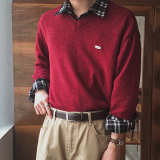 【Metanoia】韓國設計 短版v型針織衣