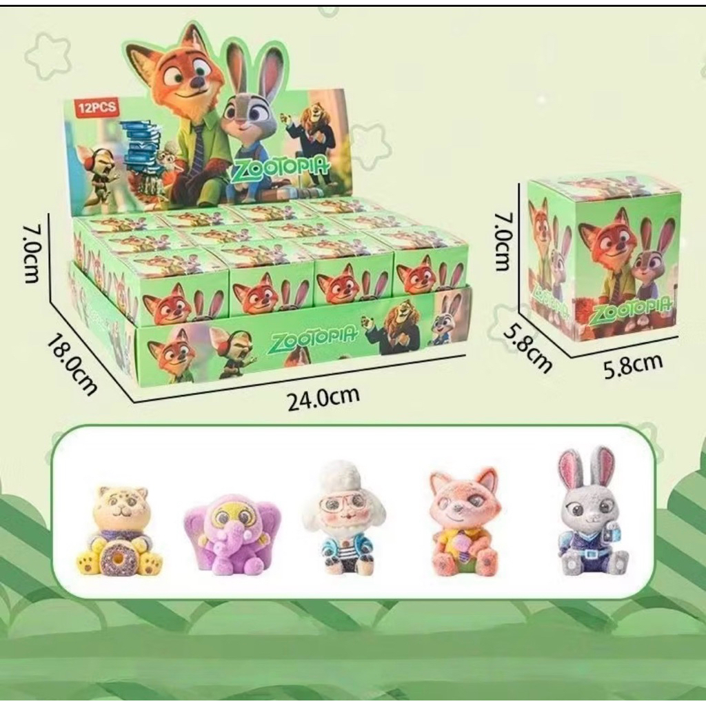 快速出貨動物方城市系列公仔盲盒 卡通可愛萌粒擺件 禮物玩具 盲盒盲袋