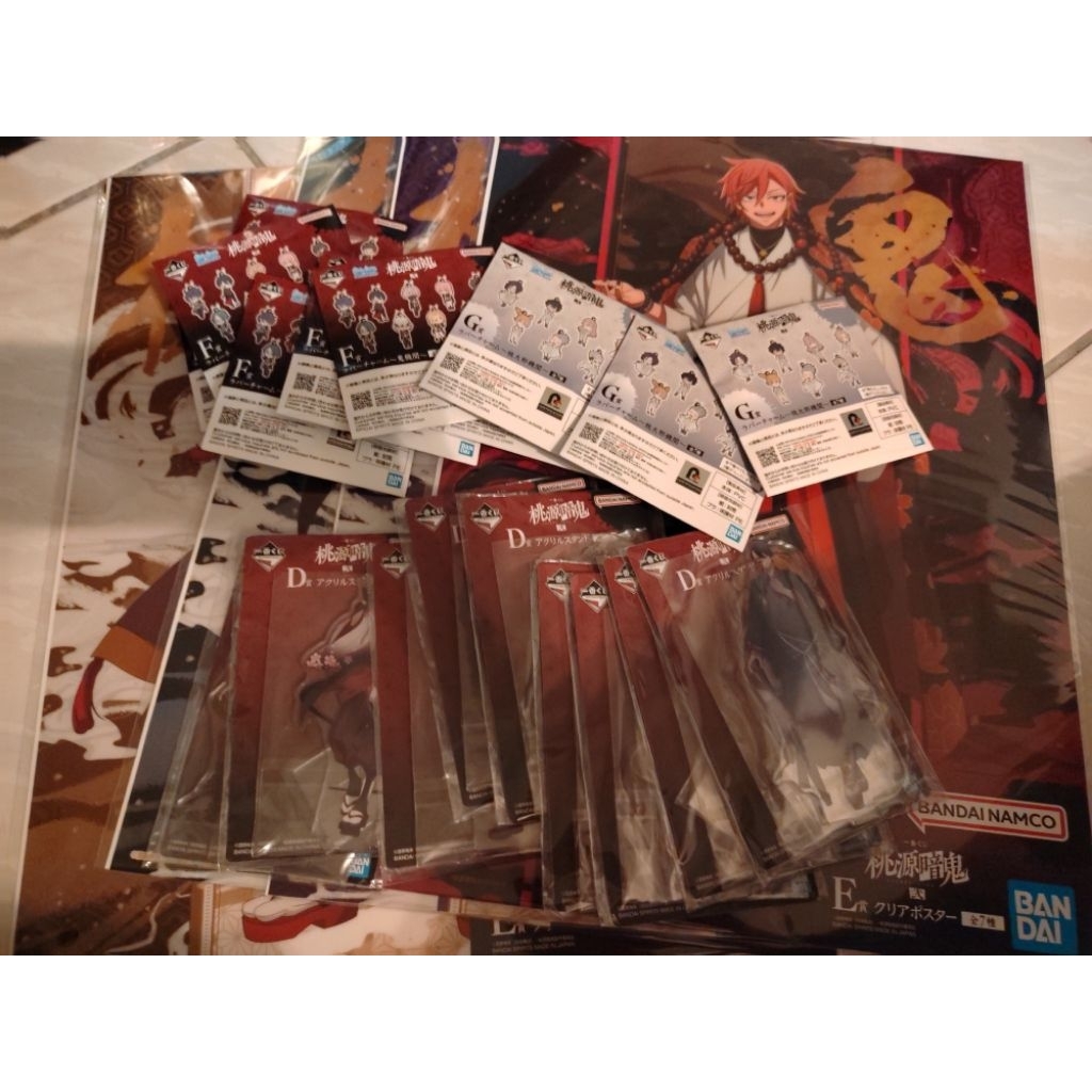 《茶茶的窩》現貨 代理版 桃源暗鬼 一番賞 C賞海報 D賞立牌 E賞海報 F賞鬼機關吊飾 G賞桃太郎吊飾 H賞色紙