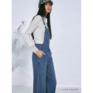 MOMA 吊帶牛仔連身寬褲（四季可穿）