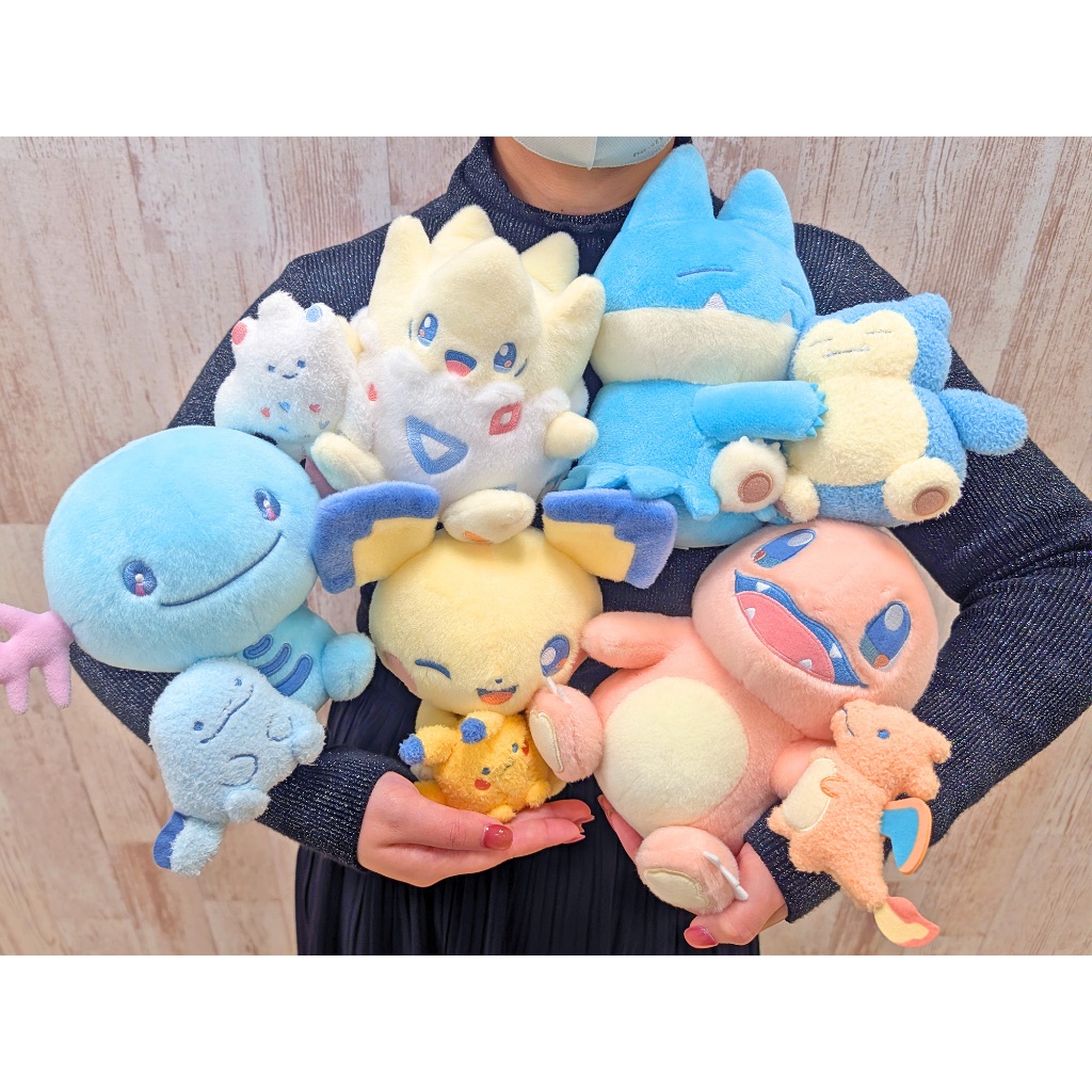 【日本中心限定】現貨 日版 皮丘 小火龍 烏波 波克比 小卡比獸 布偶 白日夢系列 娃娃 寶可夢中心 寶可夢 沼王 卡比