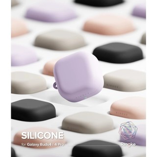 三星 Galaxy Buds4 / 4 Pro 矽膠 Silicone 防摔保護殼 附扣環 登山扣