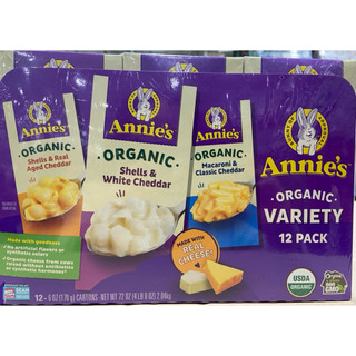 Annie’s Home Grown 有機起司通心粉組合包(170公克X12包)-吉兒好市多COSTCO代購