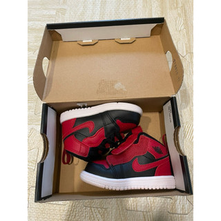 台灣公司貨 nike air jordan 1 黑紅 嬰兒學步鞋 11cm