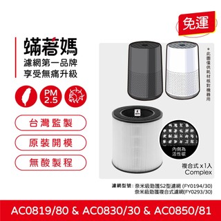 適用 PHILIPS 飛利浦 AC0819/80 AC0850/81 AC0850 空氣清淨機 FY0194/30 濾網