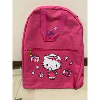 全新 Hello kitty經典桃紅後背包三麗鷗 凱蒂貓 書包 國小