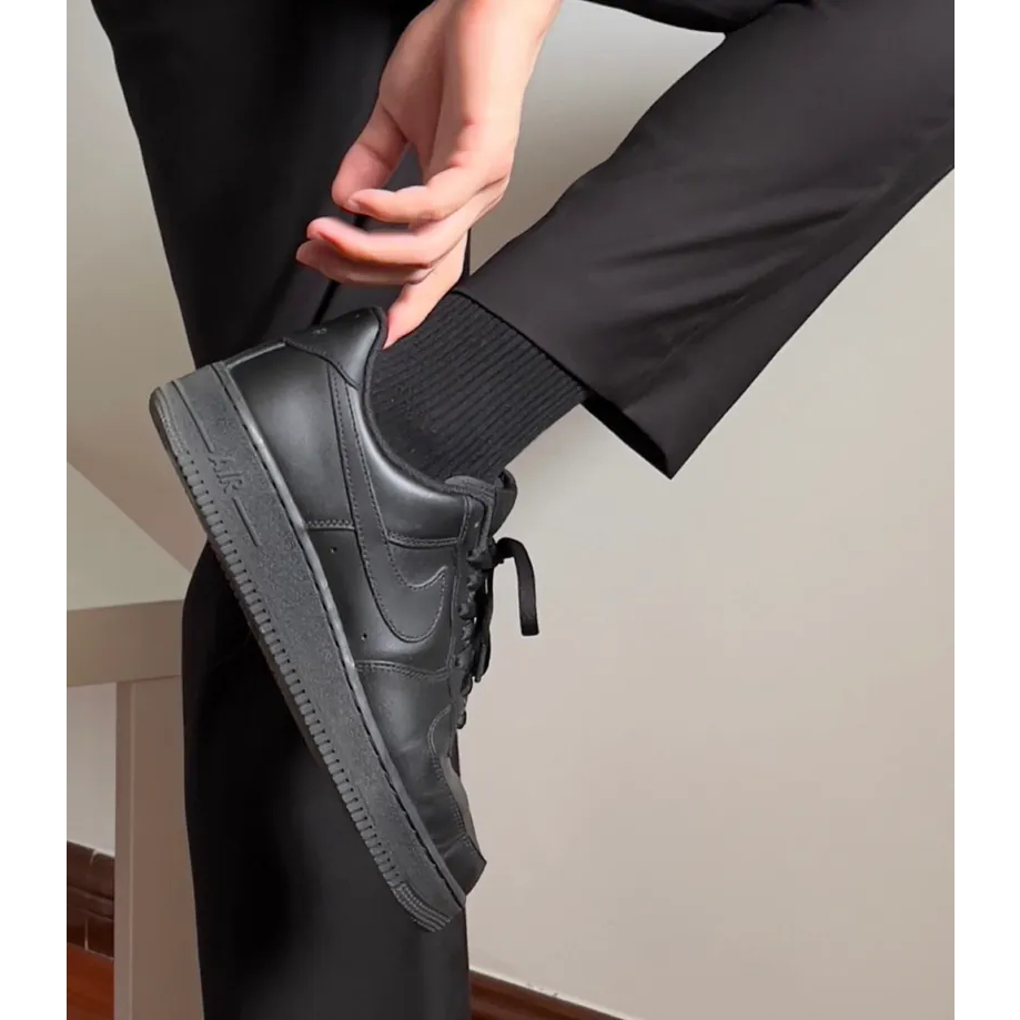 NIKE AIR FORCE1 07 全黑 黑武士 黑魂AF1百搭 男女休閒鞋CW2288-001