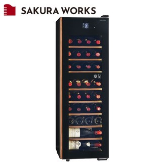 日本SAKURA WORKS 冰溫M5系列雙溫酒櫃 / 38瓶 GX38DM525-RH-B