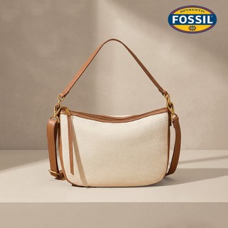 【FOSSIL 官方旗艦館】Skylar 撞色手提側背兩用包-白色 SHB3289101