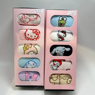 【漫坑】Hello Kitty 凱蒂貓 造型襪子 襪子禮盒 5入組 日系卡通 人氣角色 刺繡款 無刺繡款