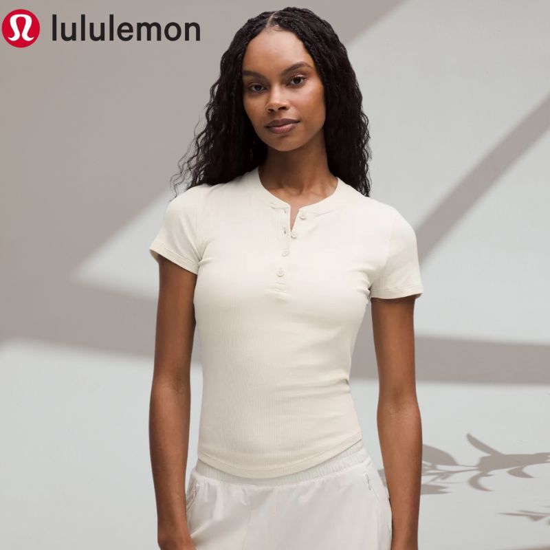 (PSM街頭潮流選)加拿大運動第一品牌 LULULEMON Hold Tight 短袖亨利領上衣