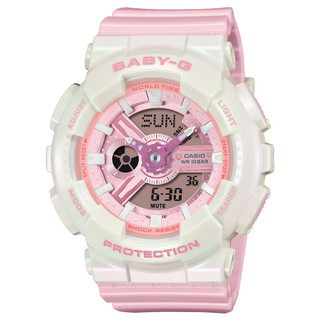 【CASIO】Baby-G 甜美偏光粉彩雙顯電子女錶 BA-110PD-4A 臺灣卡西歐公司貨 保固一年