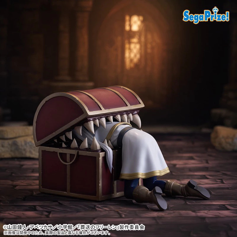 《 葬送的芙莉蓮 》芙莉蓮 寶箱怪 費倫 菲倫 SEGA 美少女 泡麵 杯麵蓋 坐姿 景品 公仔