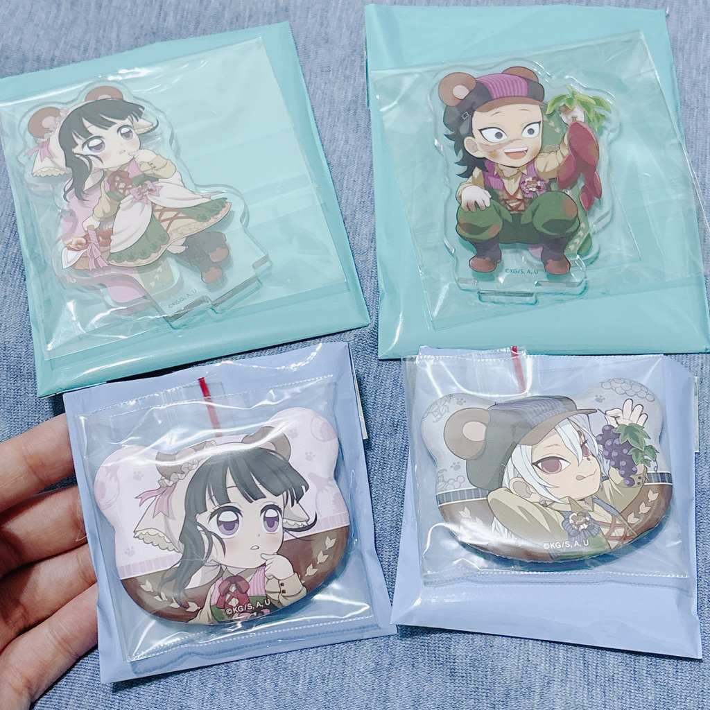 鬼滅之刃 鬼滅 2025 豐收季 限定 熊耳 立牌 徽章 香奈乎 玄彌 天元 栗花落香奈乎 不死川玄彌 宇髓天元