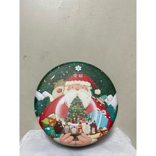 餅乾空鐵盒（直徑16.5cm 高3.5cm)