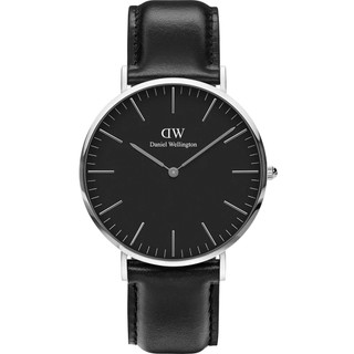 Daniel Wellington DW 女錶-36mm Classic 經典極簡美學手錶-銀框 DW00100145
