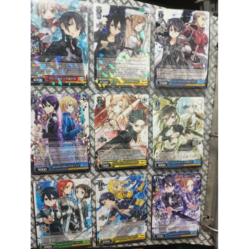 刀劍神域 10周年系列 亞絲娜 詩乃 莉法 桐人 西莉卡 莉茲貝特 收藏卡 ws 卡牌 TCG